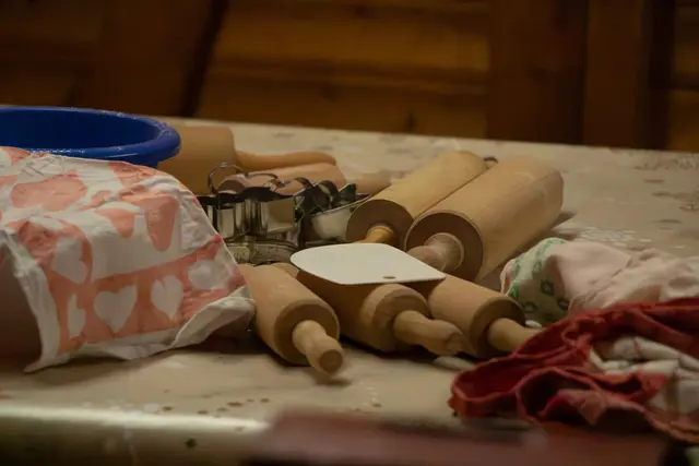 Weihnachtsmarkt Germersheim - Blick in die Kinderbackstube | Foto: Heike Schwitalla