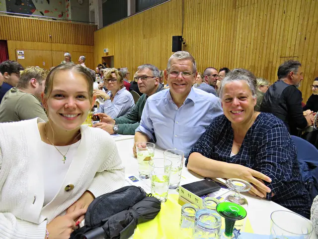 Familie Bellmann aus Dannstadt-Schauernheim und Böhl-Iggelheim als Tischnachbarn | Foto: Brigitte Melder