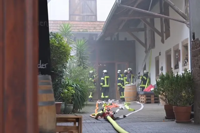 Übung: Scheunenbrand in Steinweiler | Foto: Schäfer/frei