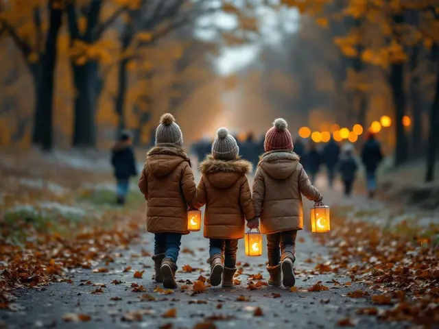 St. Martin 2025: Der Gedenktag wird vielerorts mit einem Laternenumzug gefeiert. Mit bunten Laternen und Liedern erinnern Kinder jedes Jahr an die Güte, Nächstenliebe und Bescheidenheit von Sankt Martin. | Foto: Stephanie Walter - erstellt mit KI