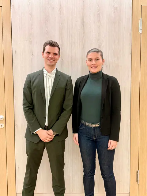 Dr. Jason Hayer und Johanna Ahmann | Foto: Bezirksverband Pfalz