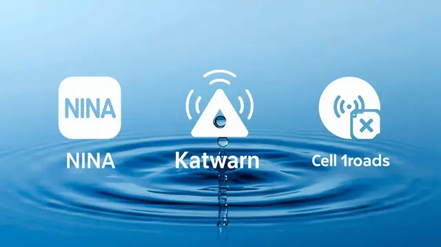 Warnsysteme wie NINA, Katwarn oder Cell Broadcast kamen nicht zum Einsatz. Die Behörden verweisen darauf, dass kein Katastrophenfall vorlag und die Trinkwasserwarnung als Vorsichtsmaßnahme eingestuft wurde. | Foto: Erik Stegner mit Canva AI