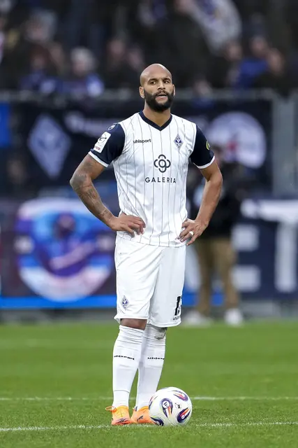 Waldhof-Stürmer Terrence Boyd gelang in Duisburg das Anschlusstor zum 2:1 | Foto: Zimmermann/PIX-Sportfotos