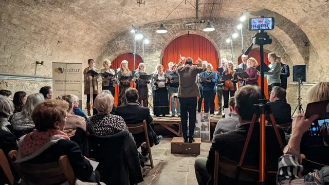Figuralchor mit Friedrich Burckhardt | Foto: Leni Bohrmann