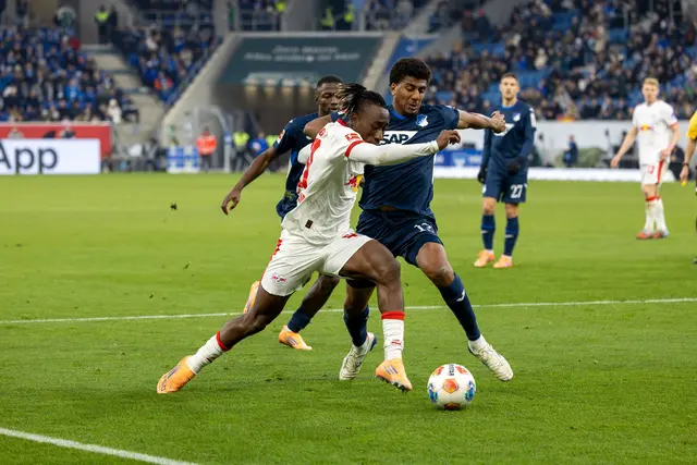 Erzielte in der 10. Minute die Führung für Leipzig: Yan Diomande | Foto: Herrmann Agenturfotografie