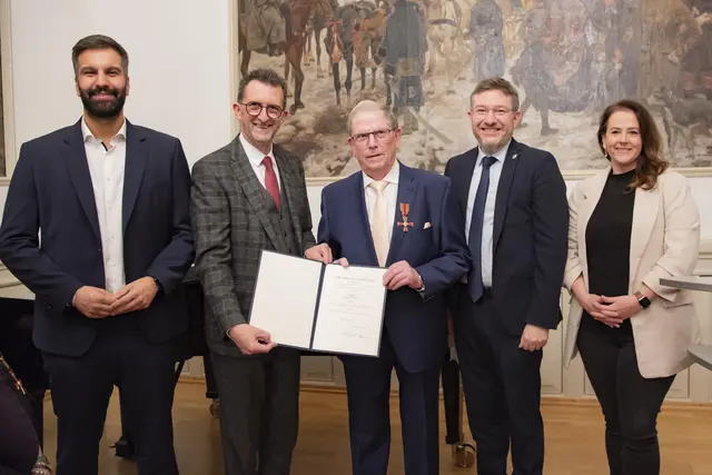 Auch Ernst Flaccus wurde für sein Engagement ausgezeichnet | Foto: MIBS F. Färber