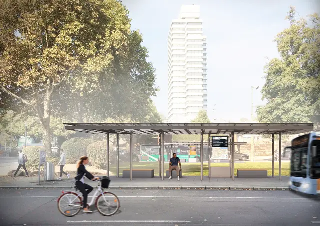 Grafische Animation der Bushaltestellen | Foto: Stadt Kaiserslautern