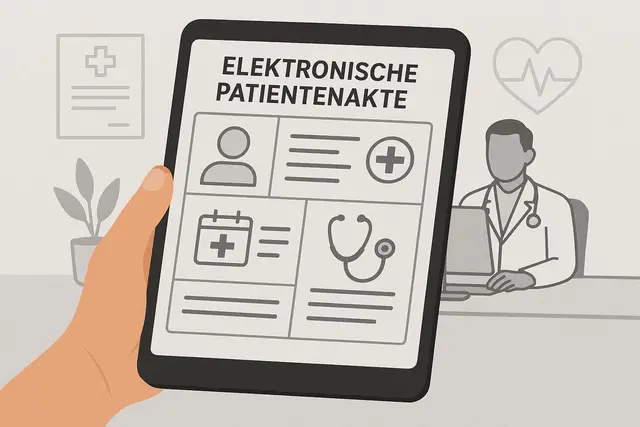 Vortrag über elektronische Patientenakte  | Foto: Heike Schwitalla - erstellt mit KI