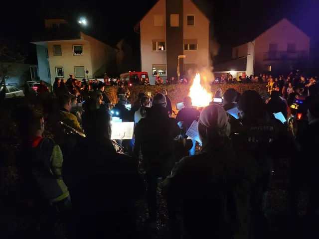 Da brennt das Martinsfeuer | Foto: Nicole Peschke 