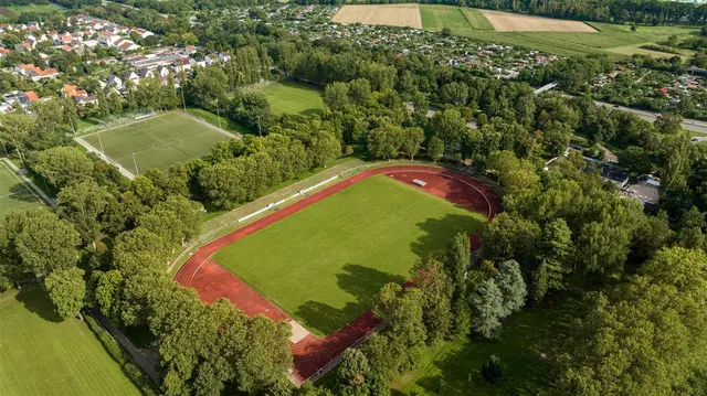 Die Sportanlage des VfR Frankenthal  | Foto: drohnenflug.de/Stadt Frankenthal