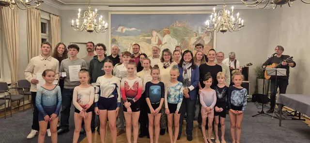 Die geehrten Sportlerinnen und Sportler. | Foto: Stadtverwaltung Bad Dürkheim