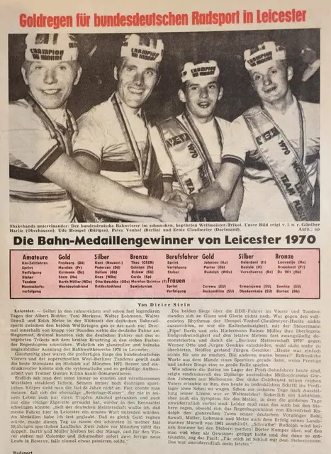 Sein erster WM Titel  | Foto: Auszug aus dem Fachmagazin "Radsport!