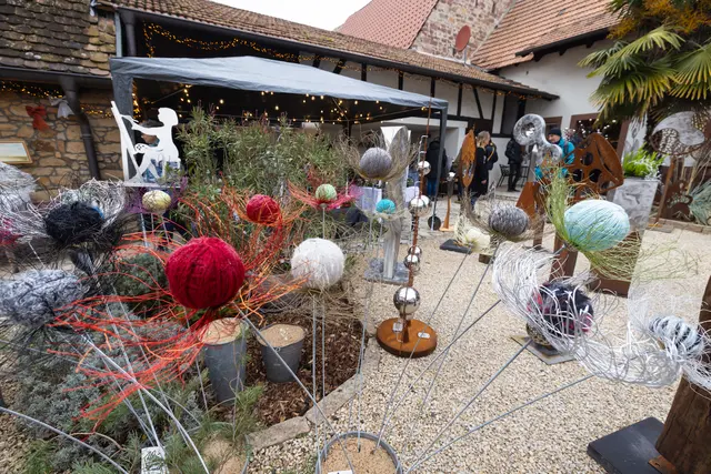 Deko im Innenhof vom Kreativhaus | Foto: Johann-Peter Melder