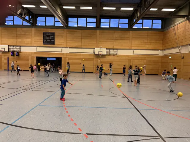 In den Pausen trainierte der Nachwuchs | Foto: Wolfgang Neuberth