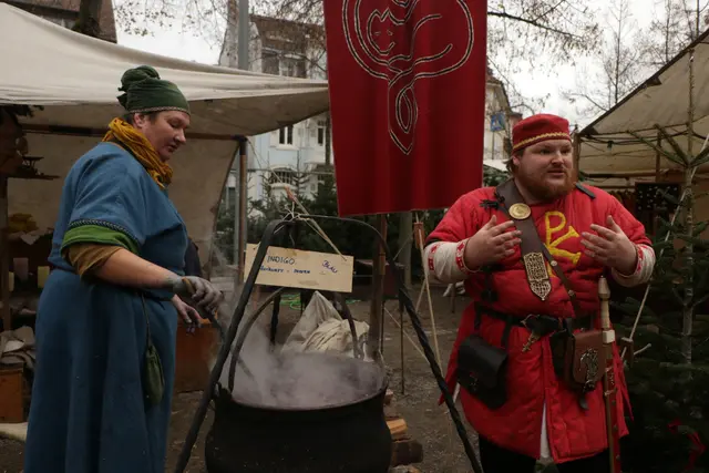 Besuch in der mittelalterlichen Färberei | Foto: Heike Schwitalla