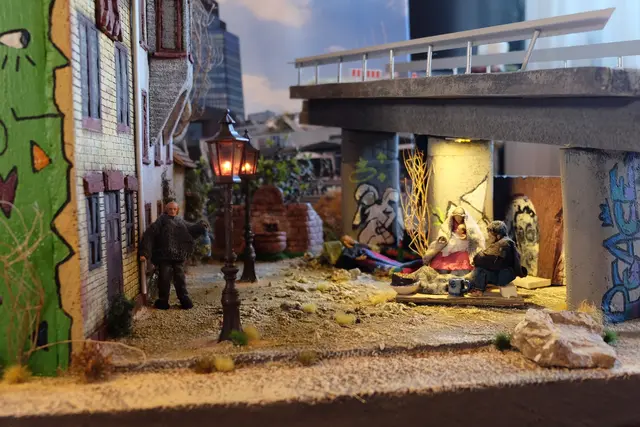 Krippe unter der Ludwigshafener Hochstraße | Foto: Markus Trescher