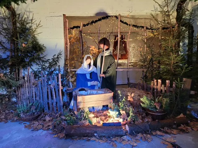 Krippenromantik pur beim Christkindlmarkt in Hambach. | Foto: OV Hambach