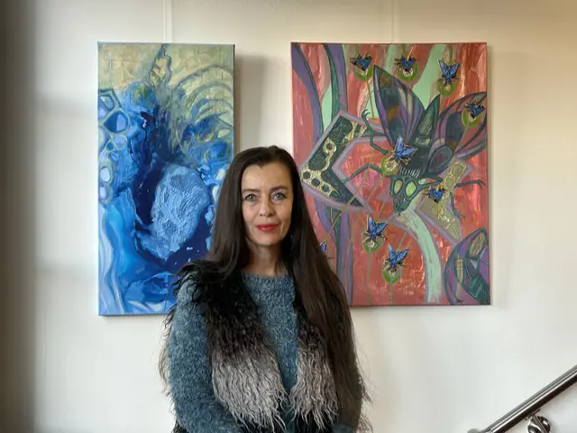 Judith Boy bei der Vernissage im Rathaus | Foto: Beate Fuhr