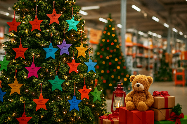 Wunschbaum für Kinder im Globus Baumarkt Germersheim - Symbolbild erstellt mit KI | Foto: Heike Schwitalla
