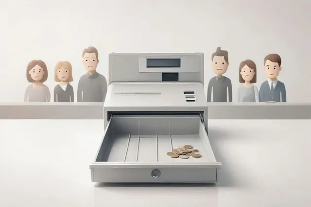 die Kassen sind leer - in vielen Kommunen spüren das auch die Bürger*innen schon | Foto: Heike Schwitalla - erstellt mit Hilfe einer KI