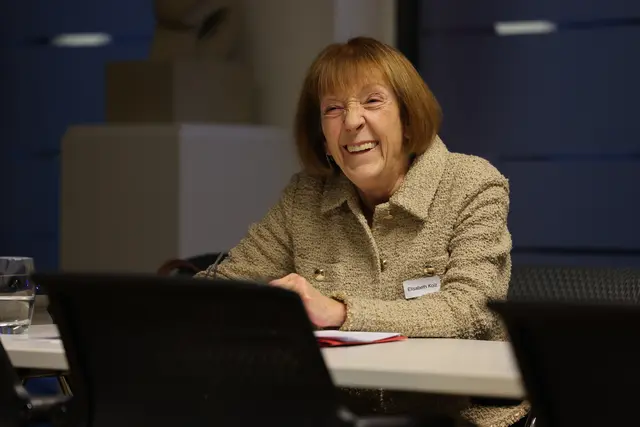 Referierte über das Thema "Mutterschutz für Selbstständige: Elisabeth Kolz | Foto: Alexander Sell/ISB