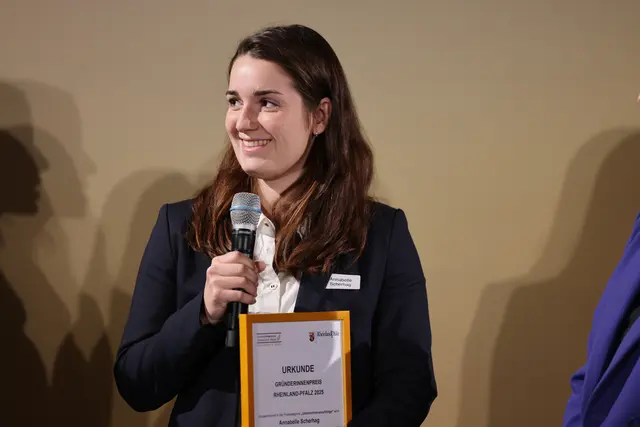 Erhielt der Gründerinnenpreis in der Kategorie Unternehmensnachfolge: Annabelle Scherhag | Foto: Alexander Sell/ISB