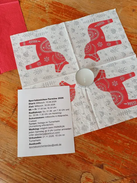 Tischdeko bei der Übergabefeier | Foto: privat