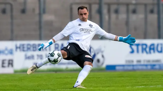 Matchwinner im Klassiker: FKP-Torhüter Benjamin Reitz überzeugte in Worms mit einer überragenden Leistung und rettete seinem Team in der Schlussphase den Auswärtssieg. | Foto: Erik Stegner