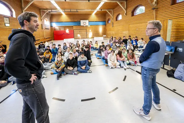 Der Autor und Christian Loewen  | Foto: Klaus Venus.
