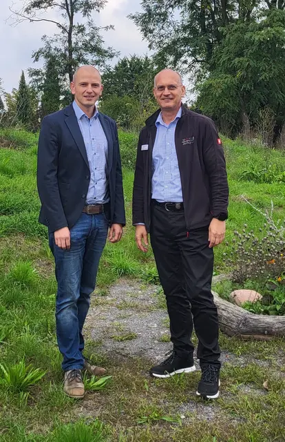 Landtagsabgeordneter Florian Bellaire (links) und Bürgermeister Karl Dieter Wünstel | Foto: Florian Bellaire