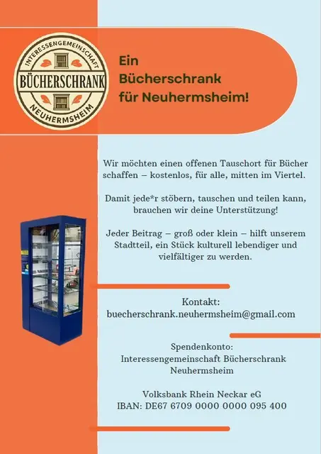 Flyer der Interessensgemeinschaft Bücherschrank | Foto: Aljoscha Kertesz