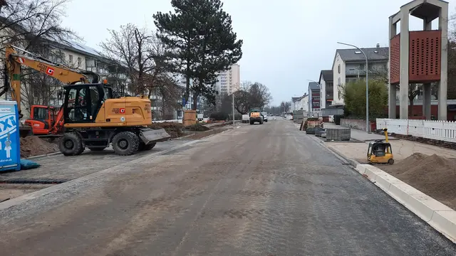 Für rund drei Wochen ruhen die Bauarbeiten in der Saarlandstraße in Viernheim
 | Foto: Stadt Viernheim