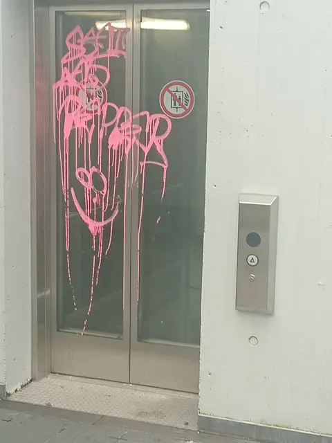 Graffiti Schmierereien an der Bahnunterführung | Foto: CDU Pfinztal