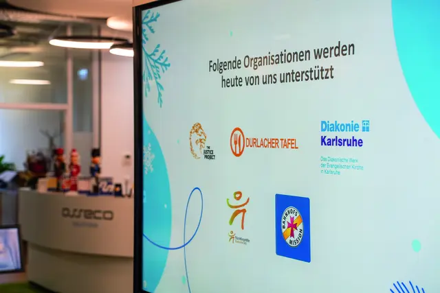 Unterstützt wurden in diesem Jahr die Durlacher Tafel, die Bahnhofsmission Karlsruhe, die Flüchtlingshilfe Karlsruhe, the Justice Project e.V. sowie das diakonische Werk Karlsruhe. | Foto: Asseco Solutions