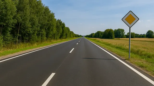 Symbolbild: Die frisch sanierte L 356 bei Ramstein ist wieder für den Verkehr freigegeben. Die neue Asphaltdecke und die erneuerte Markierung stehen für den Abschluss der Bauarbeiten. | Foto: Erik Stegner mit ChatGPT erstellt