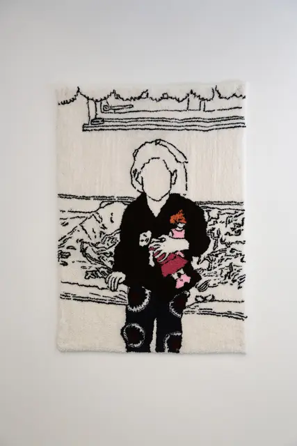 Kübra Ural: Bir kucak mutluluk (Acrylwolle, Tuftingstoff) | Foto: Kübra Ural