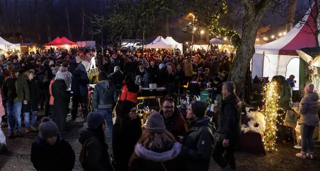 Zahlreiche Besucherinnen und Besucher fanden sich am ersten Tag der Romantischen Waldweihnacht auf Johanniskreuz ein | Foto: Reiner Voß/Kreisverwaltung Kaiserslautern
