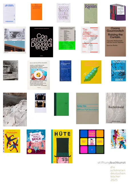 Buchcover der „Schönsten Deutschen Bücher 2025“ | Foto: Stiftung Buchkunst