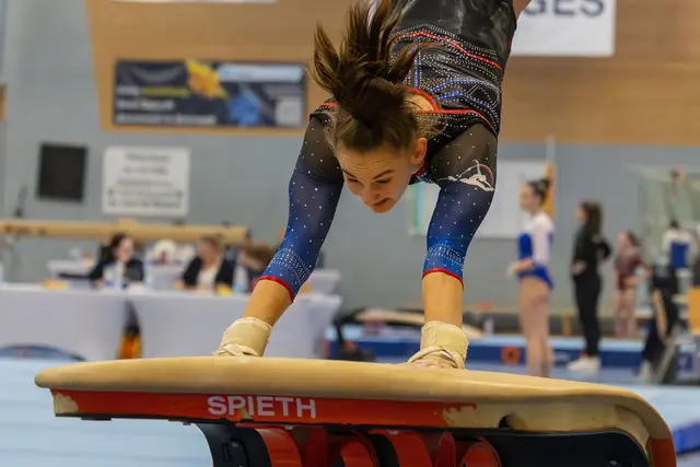 Die Bundesligaturnerin Maja Graf trainiert bei Gymfinity International und nahm ebenfalls am Wettkampf teil | Foto: Herrmann Agenturfotografie / Udo Herrmann