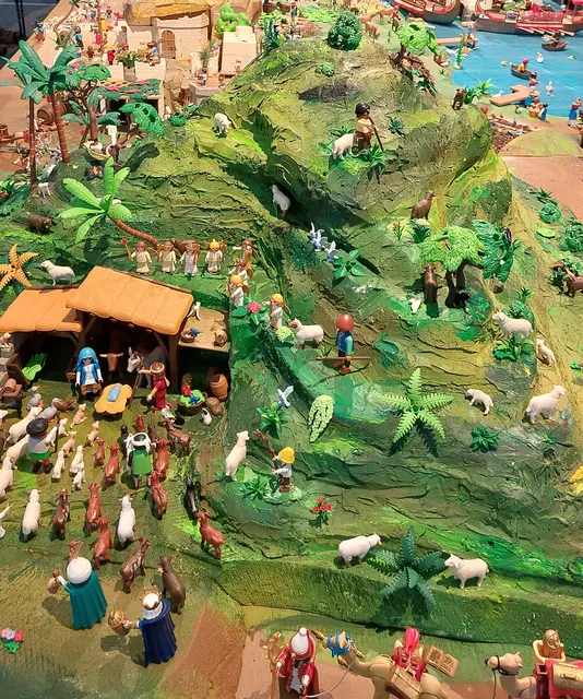 PLAYMOBIL-Krippe in Haguenau im Elsass zur Weihnachtszeit. | Foto: Stephanie Wasem