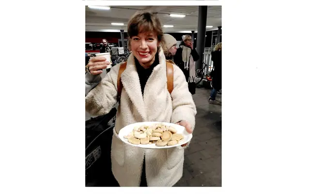 Britta Horn vor der Eröffnungsfahrt | Foto: Bündnis für Verkehrswende Südpfalz