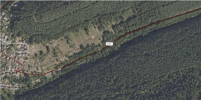 Verkehrssicherheit an der K 17: Rückschnitt von Bäumen und Sträuchern bis Februar 2026 erforderlich | Foto: LBM Speyer/Ausschnitt Mobilitätsatlas