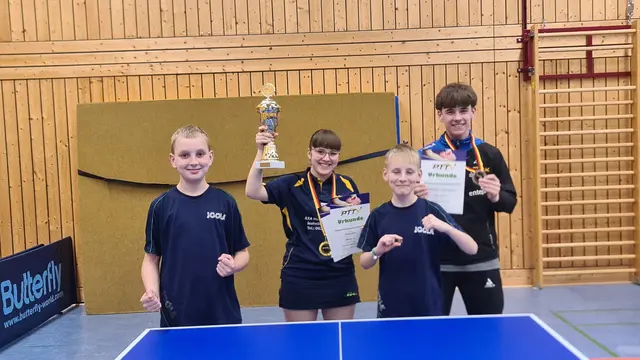 Die U19 des TTF Rockenhausen schlug sich prächtig bei den Pfalzmeisterschaften | Foto: TTF Rockenhausen/gratis