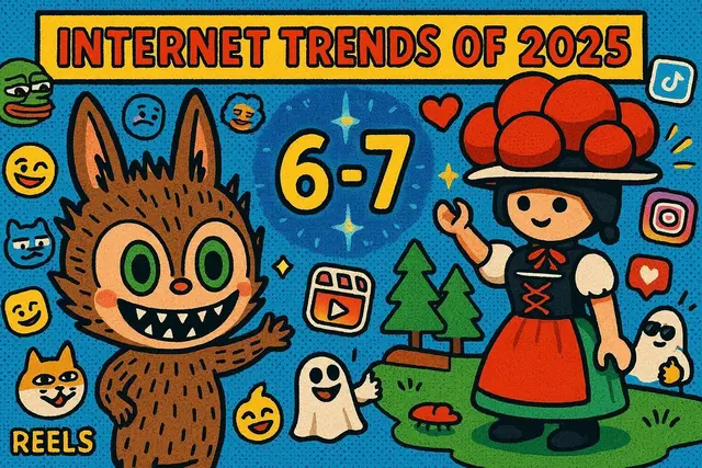 das waren 2025 die Trends aus dem Internet | Foto: Heike Schwitalla  - Grafik erstellt mit KI