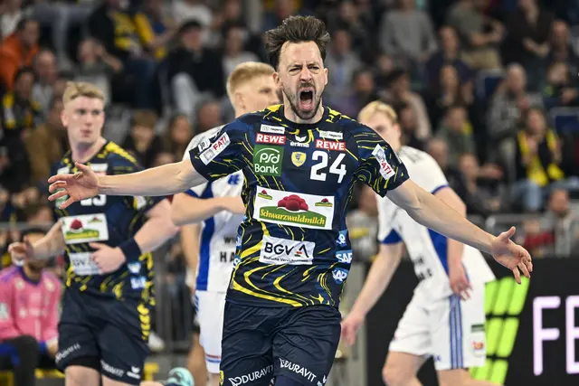 Nicht nur Löwen-Kapitän Patrick Groetzki hatte gegen Hamburg Grund zum Jubeln. | Foto: Ruffler/PIX-Sportfotos