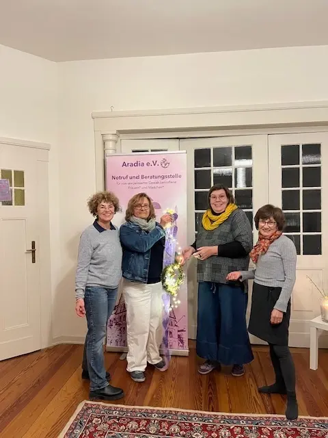 v.l.n.r. Christel Müller-Antl (ACT 46 SÜW), Katharina Klug (ACT 46 SÜW), Virginia Seidel-Oeßwein (Aradia), Gül Dittrich (ACT 46 SÜW) | Foto: ACT 46 SÜW Weinstraße