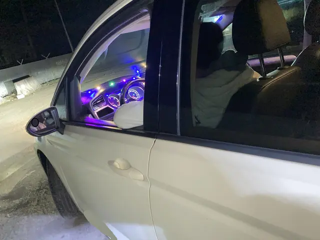 Beim Vorbeifahren stellten die Polizisten fest, dass der Mann durch die LED-Leuchten im Innenraum regelrecht angestrahlt wurde | Foto: Polizeiautobahnstation Kaiserslautern