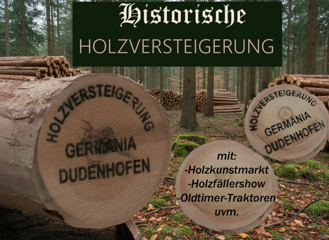 Dudenhofen trifft Dudenhofen:
Besuch der Historischen Holzversteigerung in Dudenhofen (Rodgau) | Foto: cke