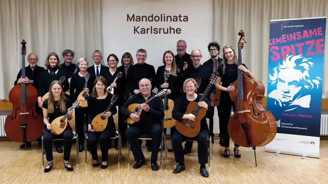 Mandolinata Karlsruhe beim Deutschen Orchester Wettbewerb 2021 | Foto: Foto: Nena Wagner