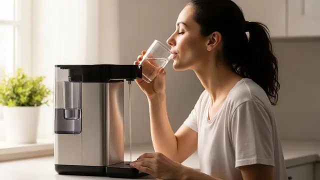 A water filtration system improves water quality throughout the home, while a Samsung refrigerator water filter supports clean drinking water and ice every day. | Foto: Harry Rahman
